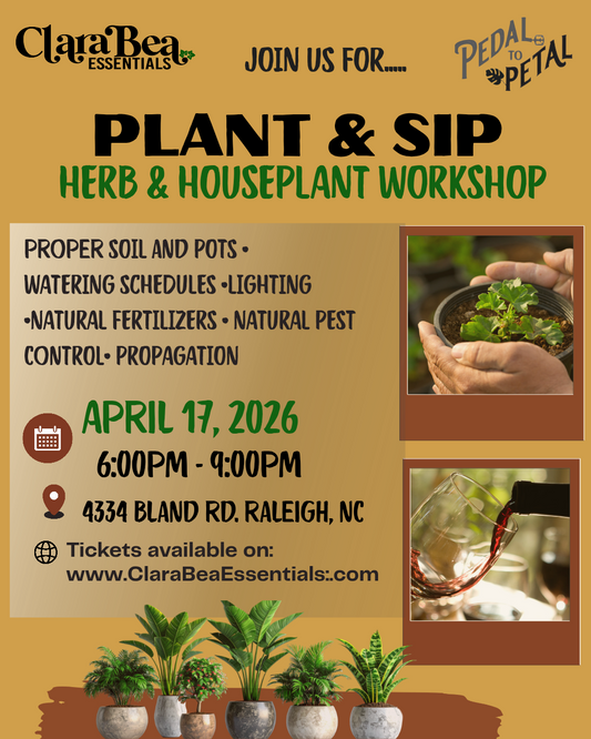 New Date** Plant and Sip - Herbal Edition with Pedal 2 Petal